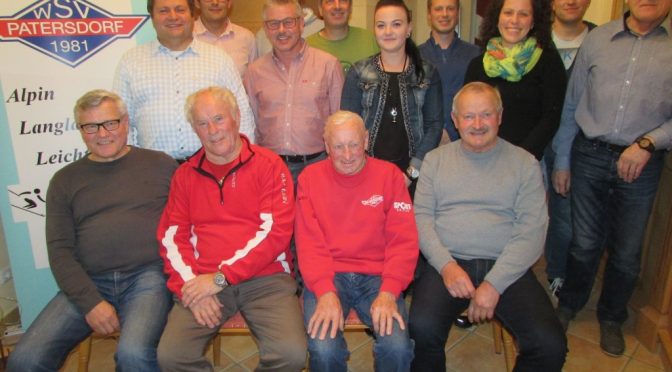 Heinz Achatz ist weiterhin Vorsitzender des WSV Patersdorf